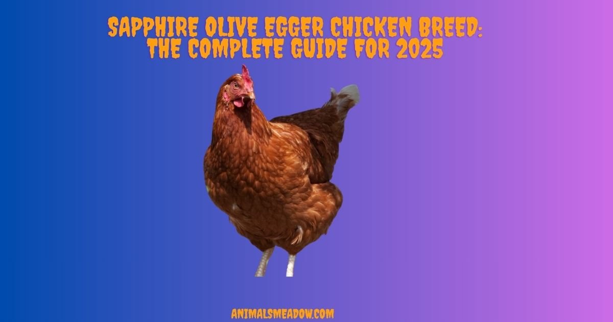Sapphire Olive Egger Chicken Breed