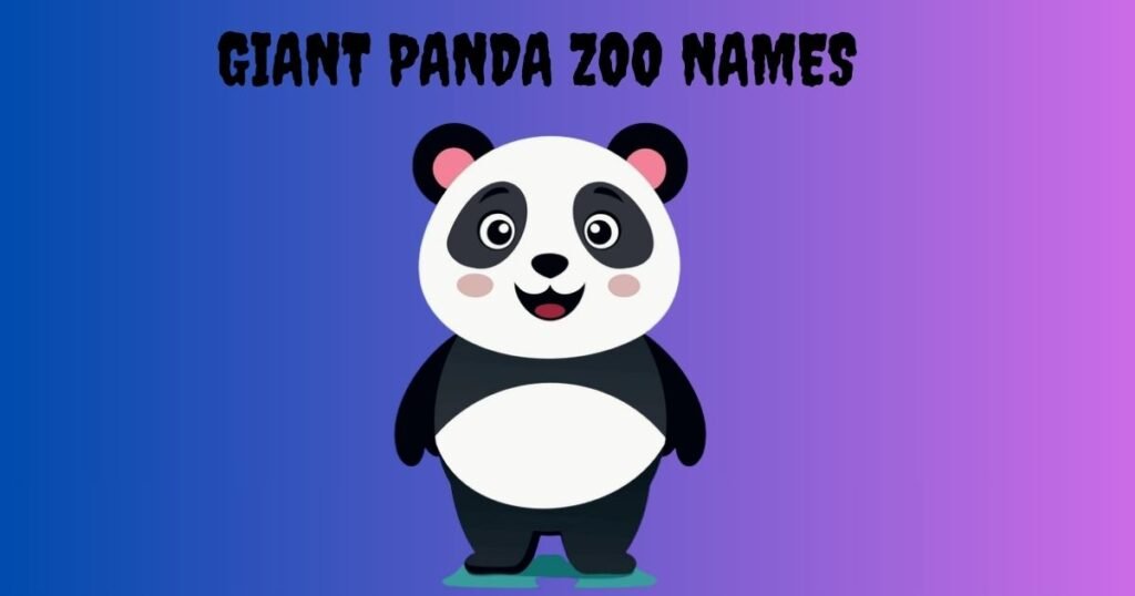 Giant Panda Zoo Names
